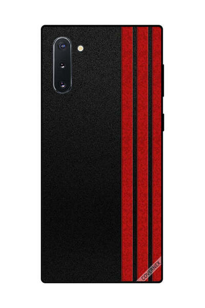Covernex غطاء حماية لهاتف سامسونج جالكسي نوت 10 بثلاثة خطوط عمودية حمراء