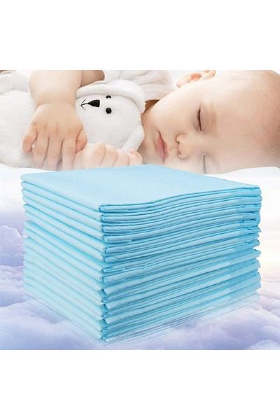 Pure Soft Portable Bed Pads for Changing Baby Diapers - 25 Pieces, Size 60 × 90 cm