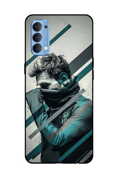 Covernex غطاء حماية لهاتف OPPO Reno 4 4G وجه ميسي المختبئ