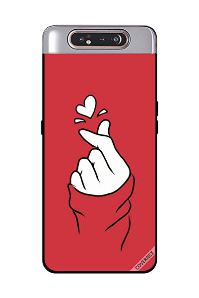 Covernex غطاء حماية لهاتف سامسونج جالاكسي A80 سناب لوف أحمر