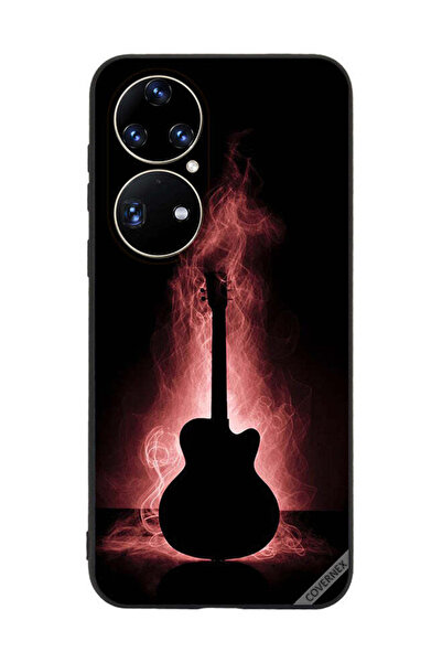 Covernex غطاء حماية لهاتف هواوي بي 50 بتصميم انعكاس جيتار في الظلام