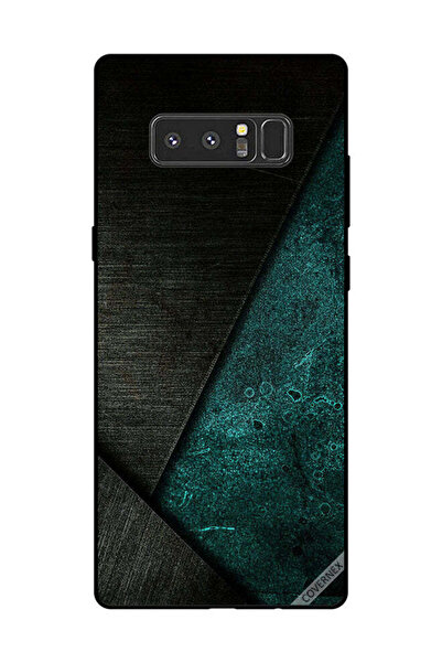 Covernex غطاء حماية لهاتف سامسونج جالاكسي نوت 8 بنمط أسود وأخضر داكن