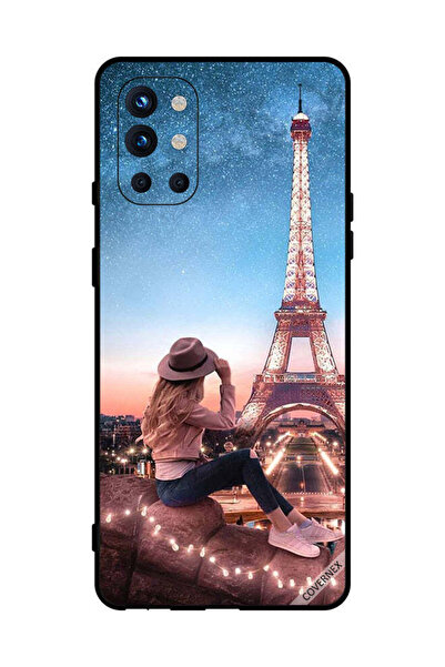Covernex غطاء حماية لهاتف OnePlus 9R مع قبعة بنية وبرج إيفيل
