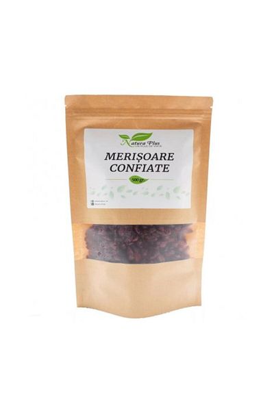 Natura Plus Merișoare confiate, 500g, Natura Plus