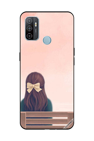 Covernex غطاء حماية لهاتف OPPO A53/A53S - فتاة جميلة على مقعد