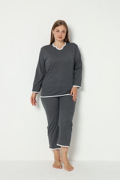 FAMES PİJAMA SUMMER PLUS SIZE PAJAMA SET