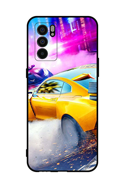 Covernex غطاء حماية لهاتف Oppo Reno6 5G - سيارة صفراء