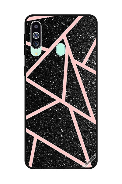 Covernex غطاء حماية لهاتف سامسونج جالاكسي M40/A60، أسود لامع، بنقشة مسارات ور...