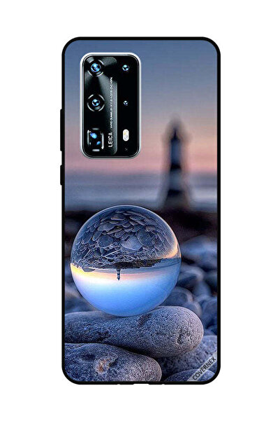Covernex غطاء حماية لهاتف هواوي بي 40 برو بلس، تصوير رائع للطبيعة في زجاج دائري
