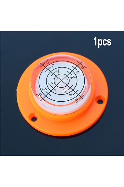 Choice orange white 1pcs 50 X 12mm Round Horizontal Bubble Level High Precision Bubble Level Bulls Eye Hori