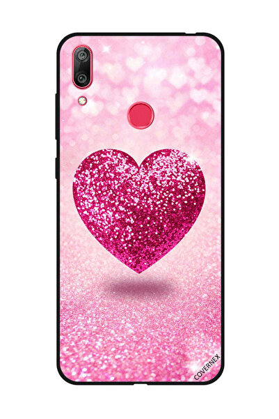 Covernex غطاء حماية لهاتف هواوي Y7 Prime 2019 - قلب وردي لامع