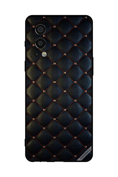 Covernex غطاء حماية لهاتف OnePlus Nord 2 5G مطبوع عليه نقشة قماشية سوداء