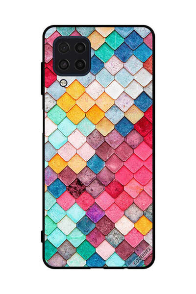 Covernex غطاء حماية لهاتف سامسونج جالاكسي F22 4G بنمط مربع ماسي