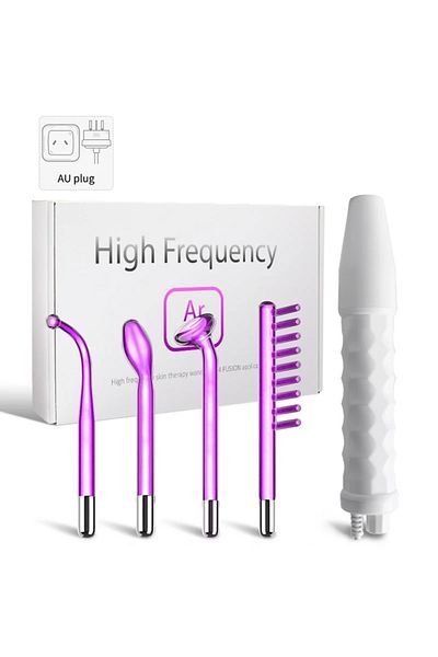 Choice US Plug DARSONVAL High Frequency Facial Machine Argon Gas Violet Purple Light Acne Remover inflammat