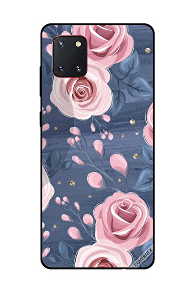 Covernex غطاء حماية لهاتف سامسونج جالكسي نوت 10 لايت بنقشة ورود وردية وأوراق ...