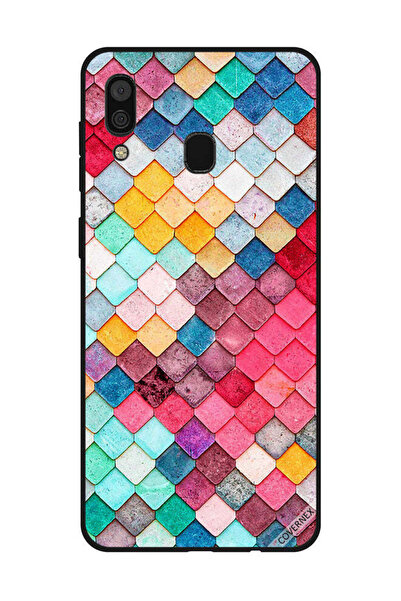 Covernex غطاء حماية لهاتف سامسونج جالاكسي A30 بنمط مربع ماسي