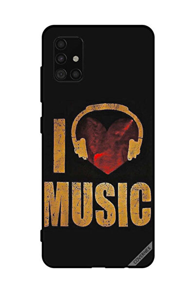 Covernex غطاء حماية لهاتف سامسونج جالاكسي A51 4G، تصميم كلاسيكي، أحب الموسيقى