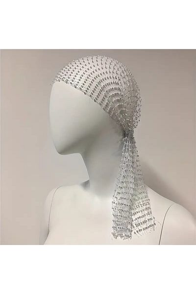Girift Vintage Zerelis Women's Shiny Rhinestone Mesh Hair Band Hat Hair Accessory Hair Band Head Accessory