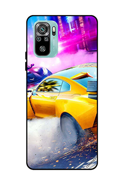 Covernex غطاء حماية لهاتف شاومي ريدمي نوت 10 4G - سيارة صفراء