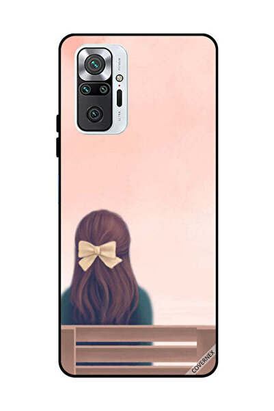 Covernex غطاء حماية لهاتف شاومي ريدمي نوت 10 برو 4G، صورة فتاة جميلة على مقعد