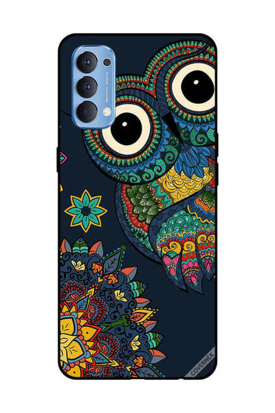 Covernex غطاء حماية لهاتف OPPO Reno 4 4G بتصميم بومة زهرية