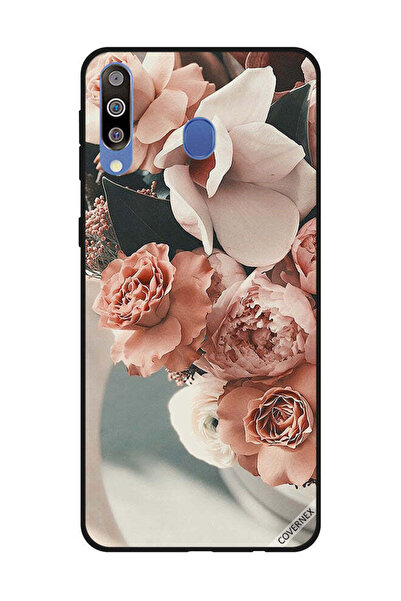 Covernex غطاء حماية لهاتف سامسونج جالاكسي M30 بنقشة زهور الخوخ