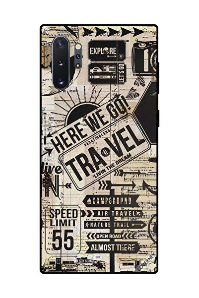 Covernex غطاء حماية لهاتف سامسونج جالكسي نوت 10 بلس "هنا نذهب للسفر"