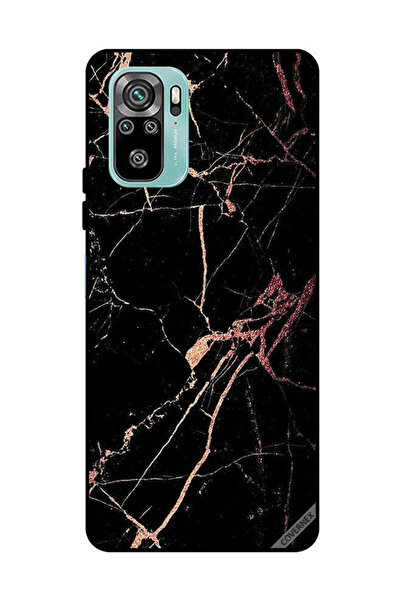 Covernex غطاء حماية لهاتف شاومي ريدمي نوت 10 4G بنمط رخامي أسود