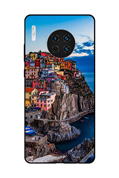 Covernex غطاء حماية لهاتف هواوي ميت 30 - منازل ملونة على البحر