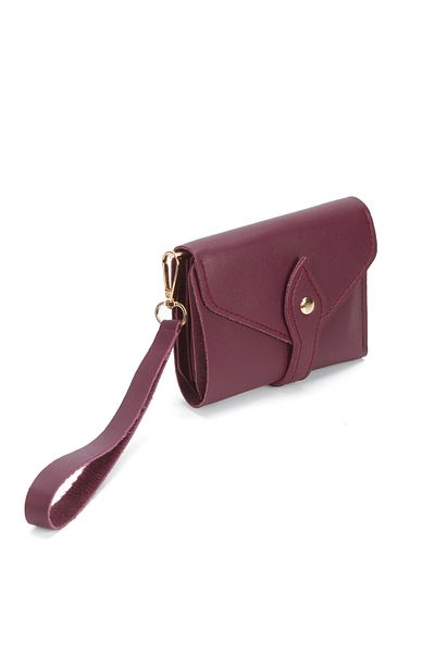 Av A Dos Mini Women's Wallet with Hand Wrist Strap Cash Coin Compartment Wallet with Leaflet