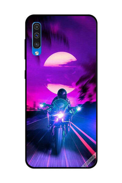 Covernex غطاء حماية لهاتف سامسونج جالاكسي A50 - راكب الدراجة النارية يترك الق...