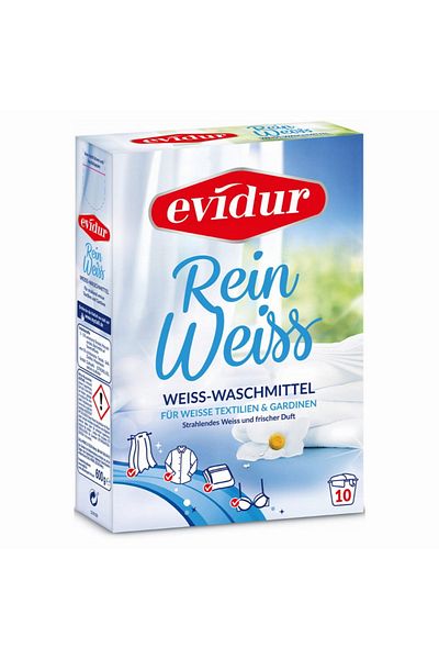 Dalli EVIDUR Rein Weiss curtain and white detergent powder 10 washes 600g