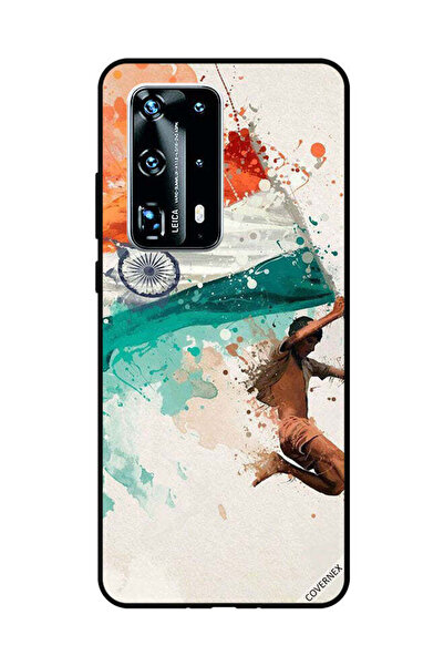 Covernex غطاء حماية لهاتف هواوي بي 40 برو بلس يحمل علم الهند أثناء الطيران