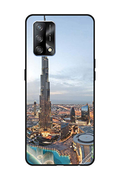Covernex غطاء حماية لهاتف OPPO A74/F19 4G منظر جميل لوسط مدينة دبي