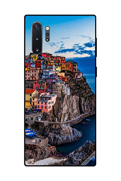 Covernex غطاء حماية لهاتف سامسونج جالكسي نوت 10 بلس - منازل ملونة على البحر