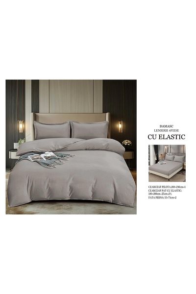 CHIRASO CHIRASO bedding set, DAMASK, ELASTIC sheet 180x200+25cm, Duvet sheet 200x230cm, 2 pillowcases