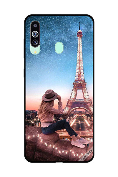 Covernex غطاء حماية لهاتف سامسونج جالاكسي M40 - فتاة قبعة بنية وبرج إيفيل