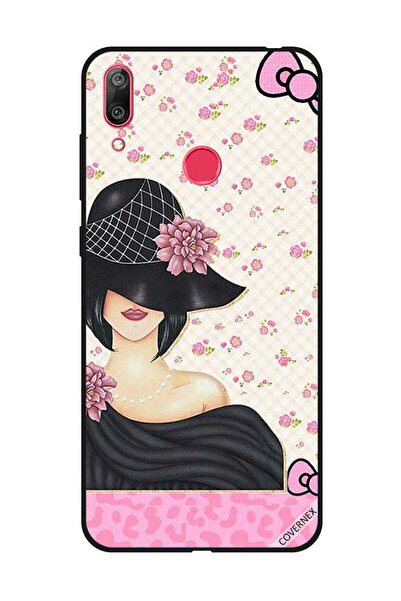 Covernex غطاء حماية لهاتف هواوي Y7 برايم 2019 - فتاة سوداء
