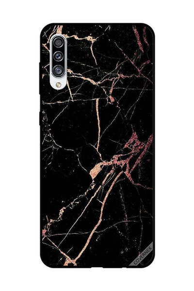 Covernex Protective Case Cover For Samsung Galaxy A30s Racked Black Marble Pa...