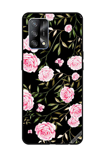 Covernex غطاء حماية لهاتف OPPO A74/F19 4G بنقشة ورود وردية في باقات من الأورا...