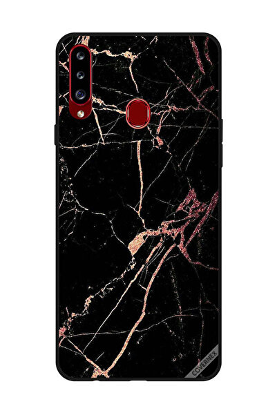 Covernex غطاء حماية لهاتف سامسونج جالاكسي A20s بنمط رخامي أسود