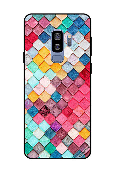 Covernex غطاء حماية لهاتف سامسونج جالاكسي S9 بلس بنمط مربع ماسي