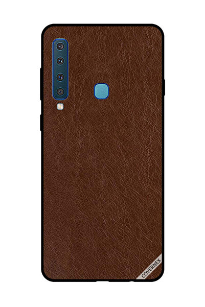 Covernex غطاء حماية لهاتف سامسونج جالاكسي A9 2018 بنقشة جلد بني داكن