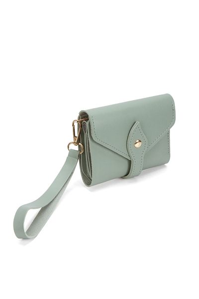 Av A Dos Mini Women's Wallet with Hand Wrist Strap Cash Coin Compartment Wallet with Leaflet