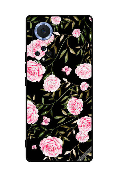 Covernex غطاء حماية لهاتف هواوي نوفا 9 برو - ورود وردية في باقات من الأوراق ا...