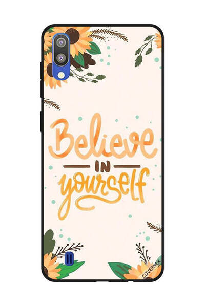 Covernex غطاء حماية لهاتف سامسونج جالاكسي M10 - ثق بنفسك - زهور الشمس
