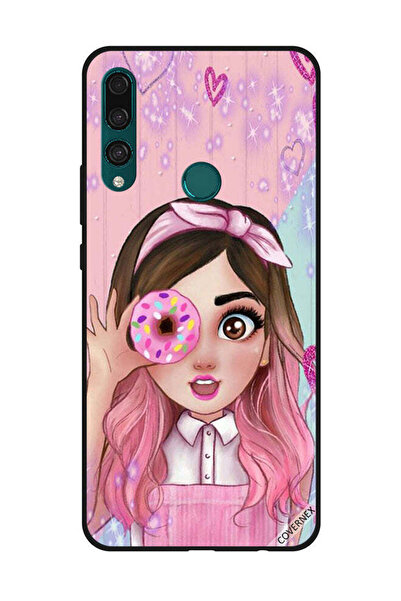 Covernex غطاء حماية لهاتف هواوي Y9 Prime 2019، فتاة صغيرة لطيفة تحمل دونات