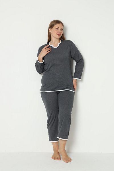 FAMES PİJAMA SUMMER PLUS SIZE PAJAMA SET