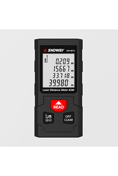 Zilvana 40 Metre Lazer Mesafe Ölçer | ±2mm Hassasiyet | Alan & Hacim Hesaplama | LCD Ekranlı