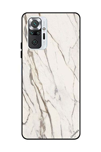Covernex غطاء حماية لهاتف شاومي ريدمي نوت 10 برو 4G بنمط رخامي أبيض متشقق